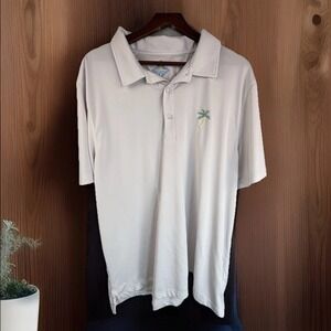 Chubbies Mens Polo Shirt XXL Gray Palm Tree Golf‎ Bamboo Charcoal Blend